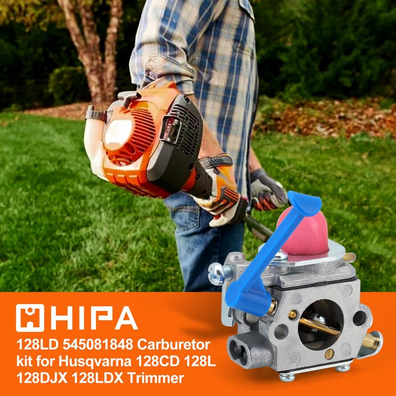 Hipa 128LD Carburetor 545081848 for Husqvarna 128CD 125L 128DJX 128LDX 128L 128C 128RJ Trimmer C1Q-W40A Jonsere CC2128 GC2128 GC2128C BC2128 GT2128 - Image 2